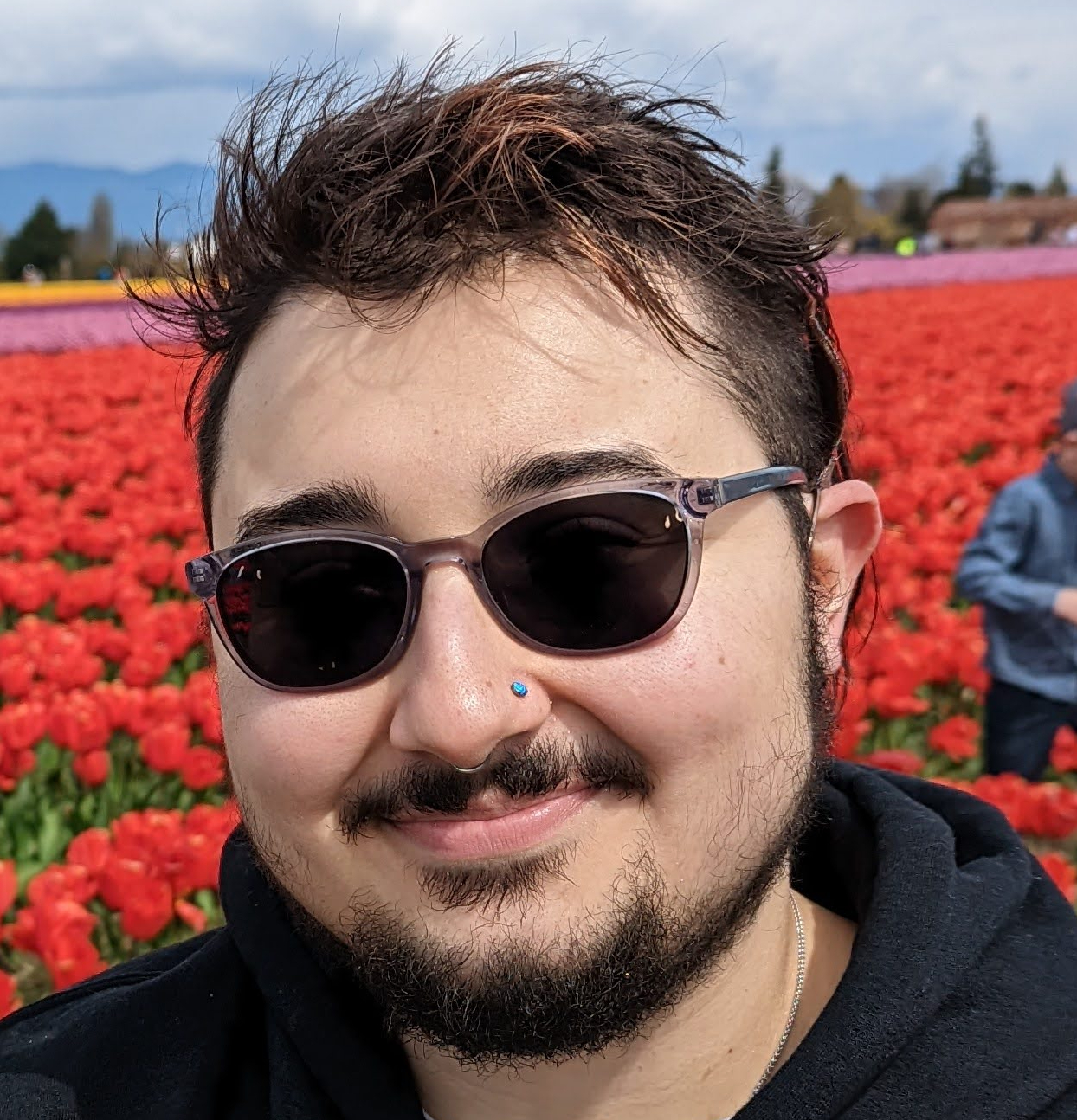 profile image with flowers